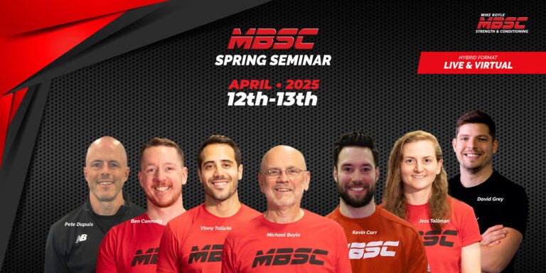 Mike Boyle Strength & Conditioning Spring Seminar- A Recap by Lorelei Capuzzi