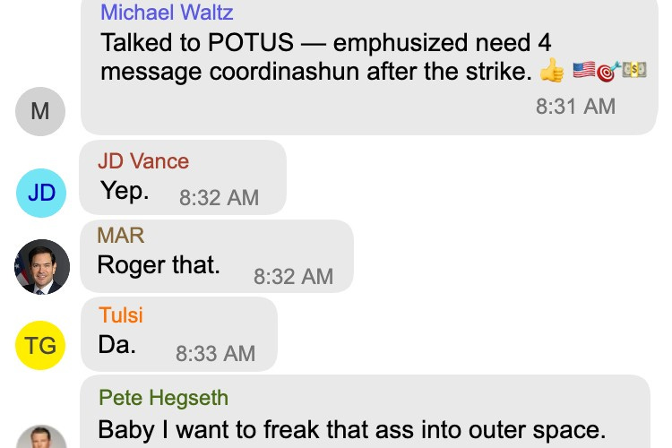 The Trump Administration Also Texted Me Its War Plans