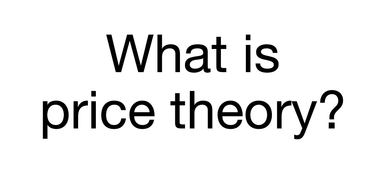 What is Price Theory?