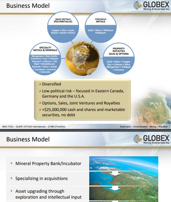 Globex Mining Enterprises: Great business, great CEO and extremely low valuation