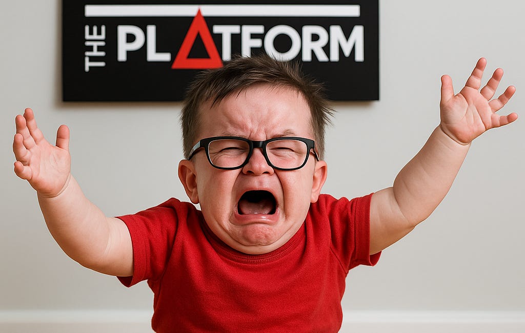 The hypocrisy of media outrage and the Toddler-in-Chief of The Platform 