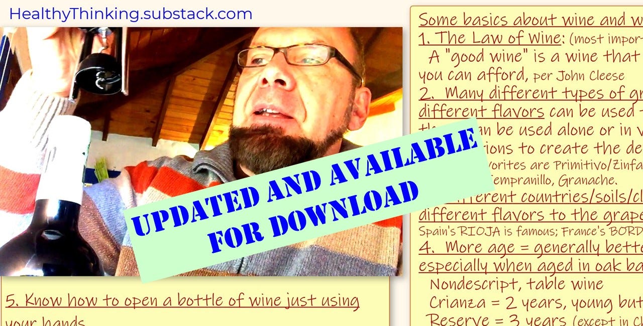 UPDATED for DOWNLOAD: Whiskey, wine, and HOW TO OPEN A BOTTLE OF WINE BY USING ONLY YOUR HANDS (no tools needed) 