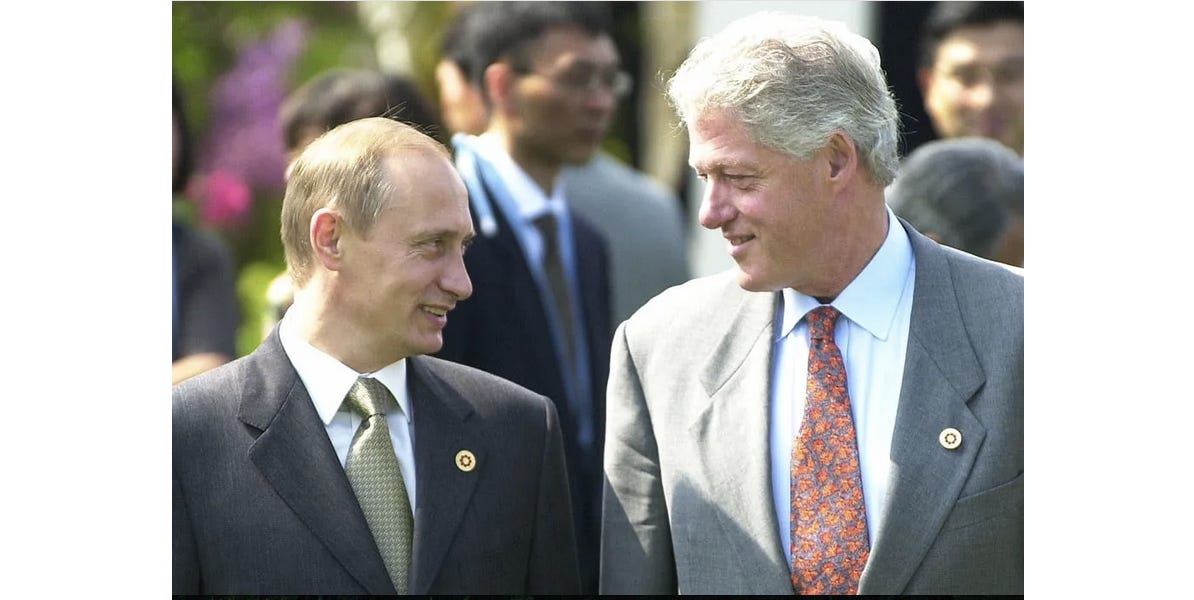 Who lobbied putin? 2000 - USA, Bill Clinton: "Enorme potenziale"