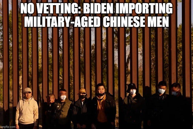 No Vetting: Biden Importing Military-Aged Chinese Men