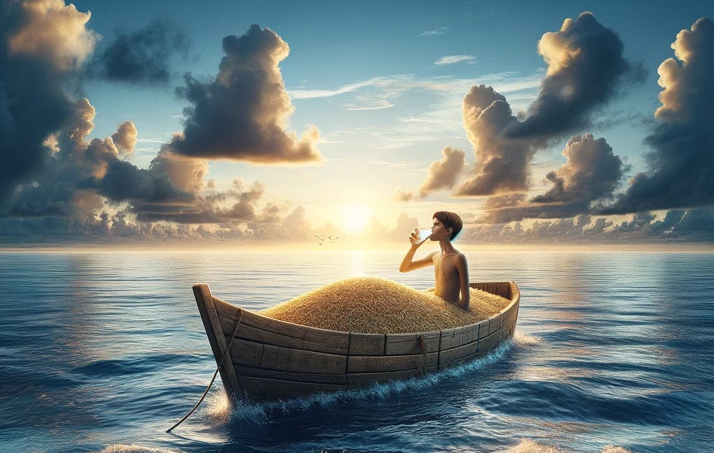 Filter Out 100% of Salt from Seawater with Waste Rice Husk