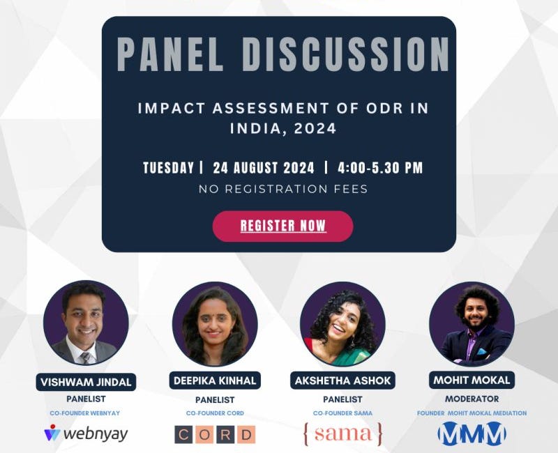 Panel Discussion on "Impact Assessment of ODR in India, 2024" on August 24