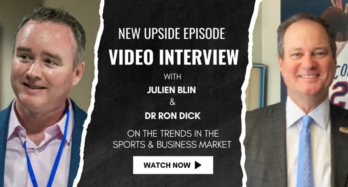 🔥Upside Video Chat: Dr Ron Dick, Duquesne University, on the NFL Draft, the MLB, NBA/NHL Playoffs, The Kentucky Derby, NCAA Ruling with Kentucky, and More 