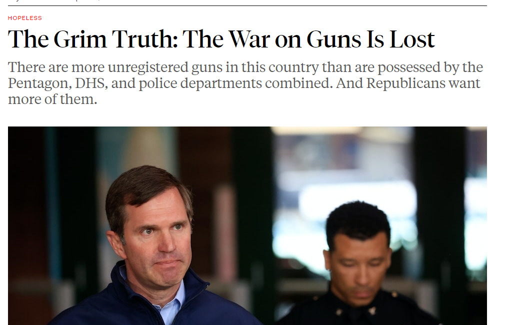 The War on Guns is Lost 