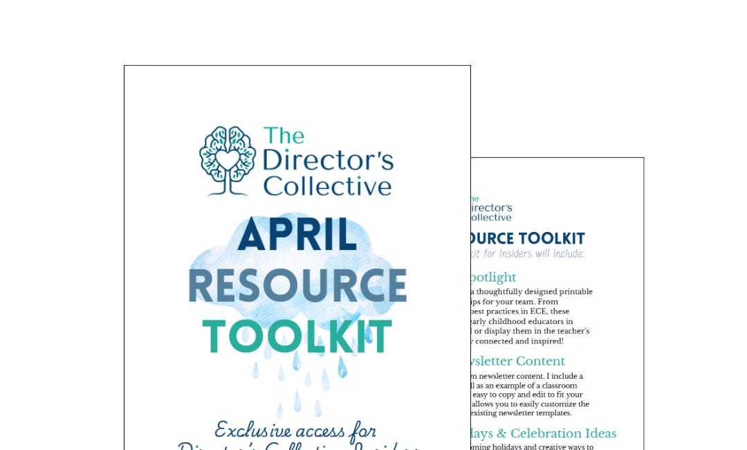 April Monthly Resource Toolkit