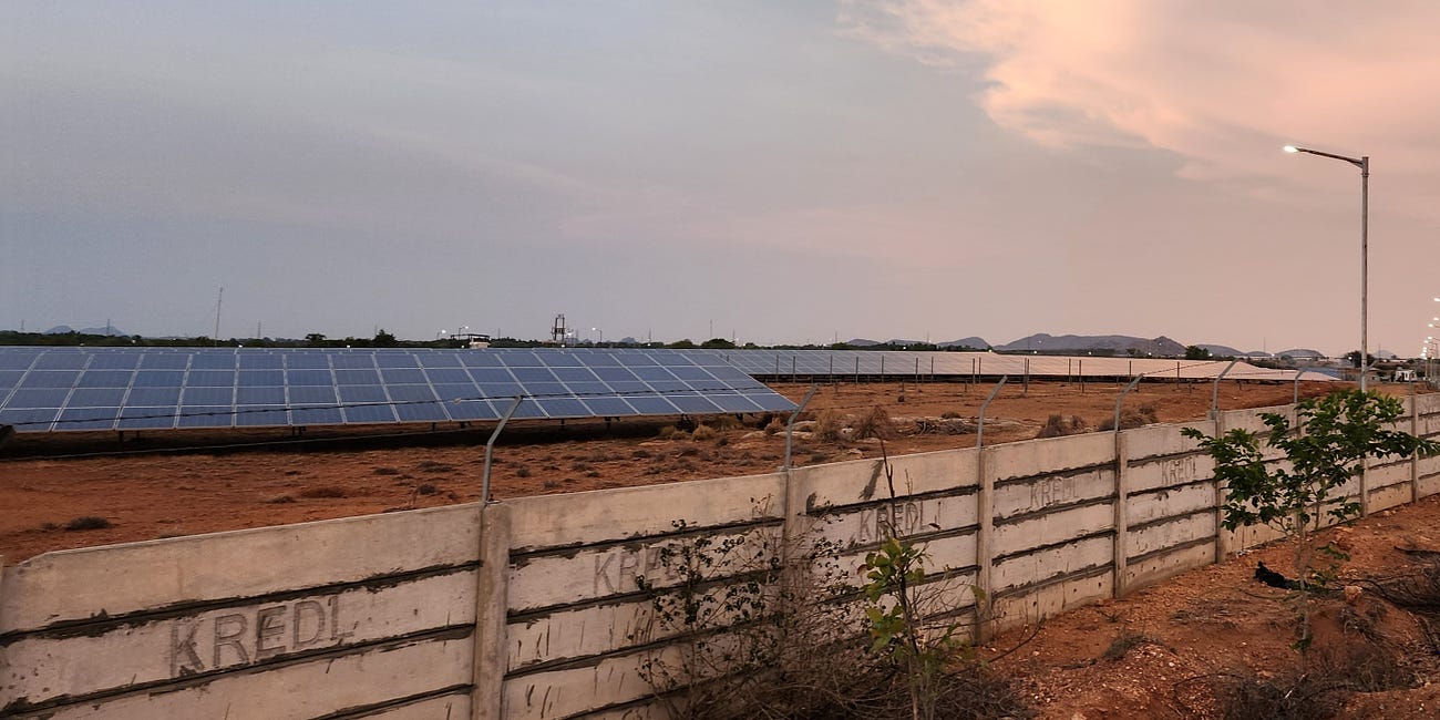 Amidst the Pavagada Ultra Mega Solar Park