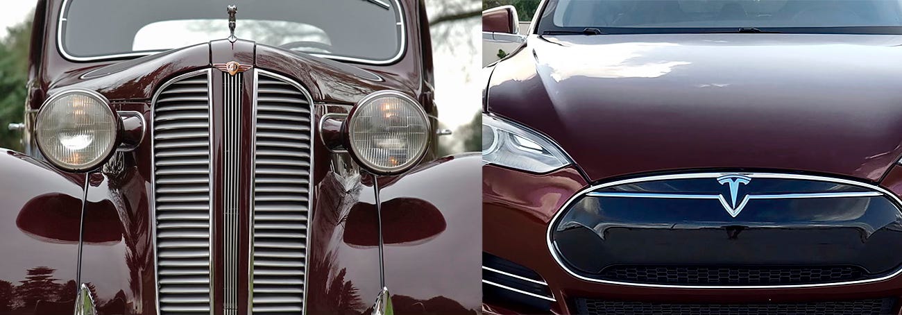 1937 Dodge Vs. 2012 Tesla