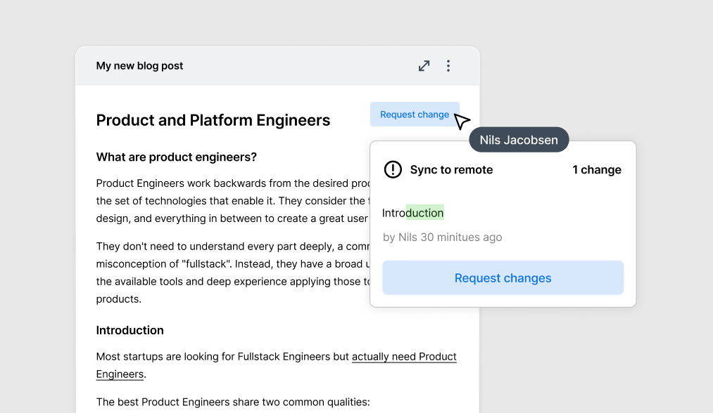 Collaborative Markdown with Lix Change Control