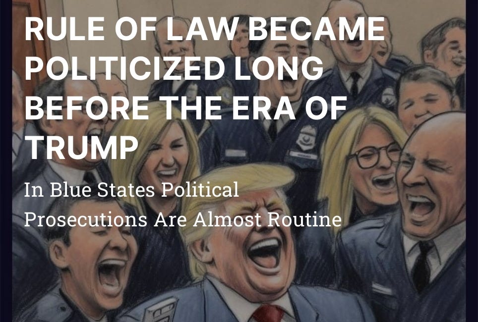 RULE OF LAW BECAME POLITICIZED LONG BEFORE THE ERA OF TRUMP