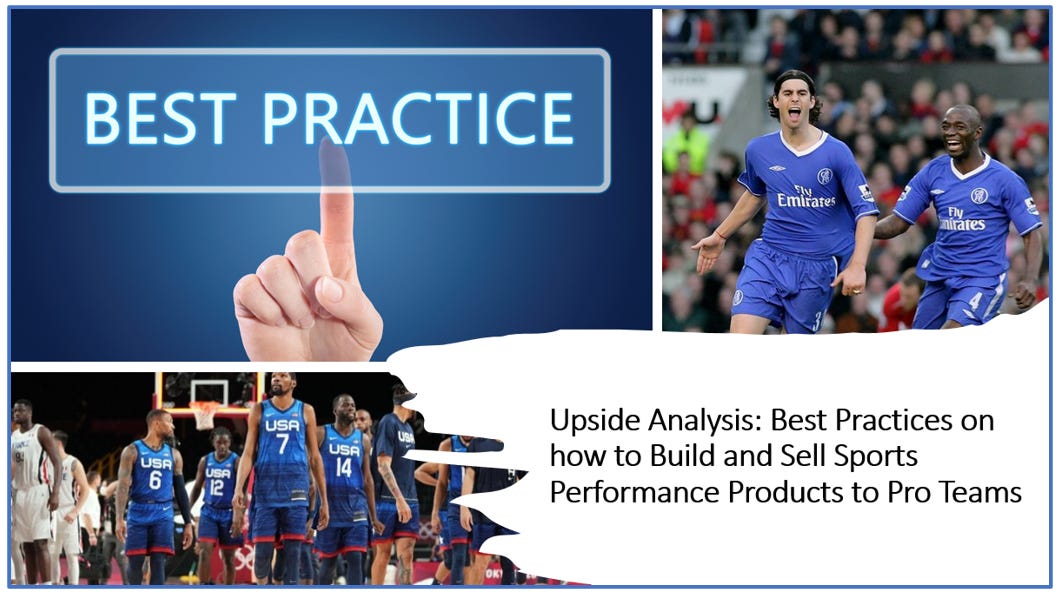 ⭐ Upside Analysis: Best Practices on How to Build & Sell Sports Performance Products to Pro teams