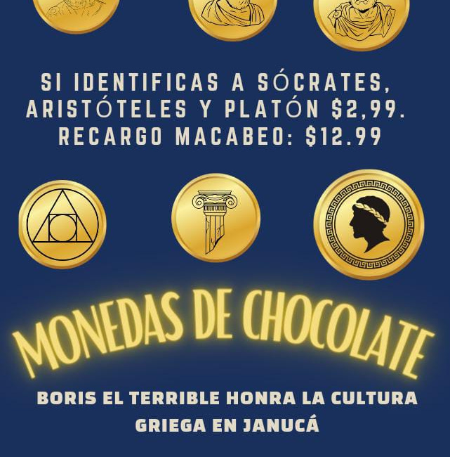 Día 4/8: Boris heleniza las monedas de chocolate