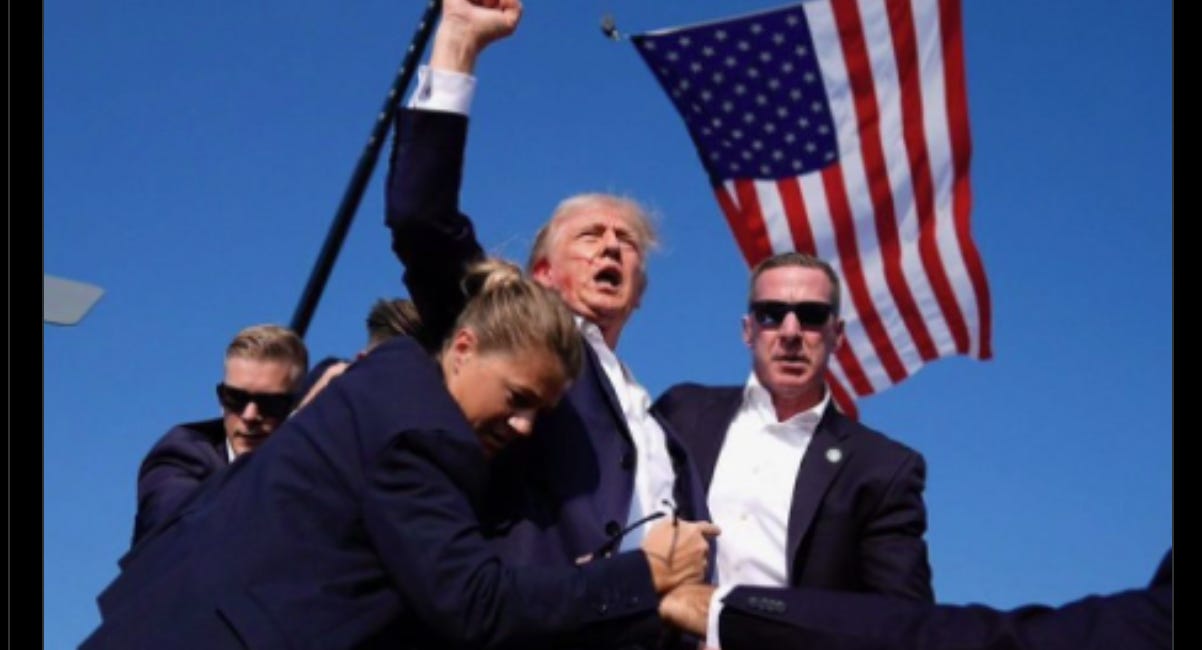 Many Such Takes: Trump Shooting, Charcuterie Trauma, DEI Female Bodyguards, Kids on Vacation