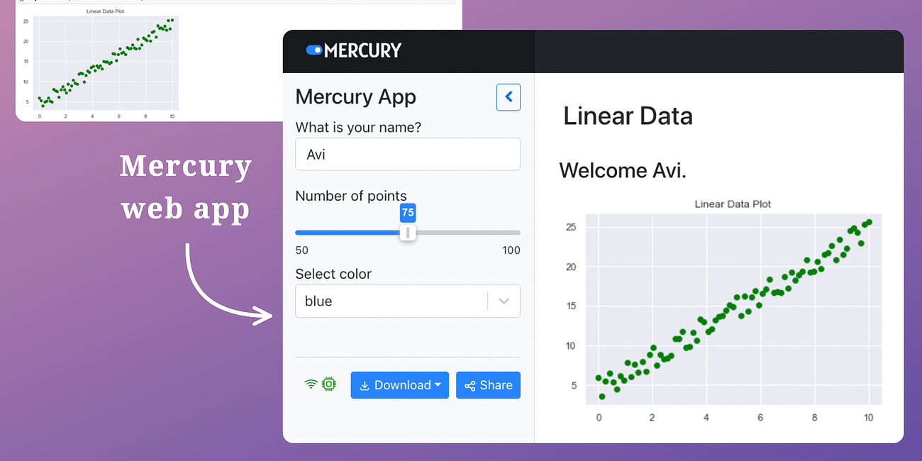 Build Elegant Web Apps Right From Jupyter Notebook with Mercury