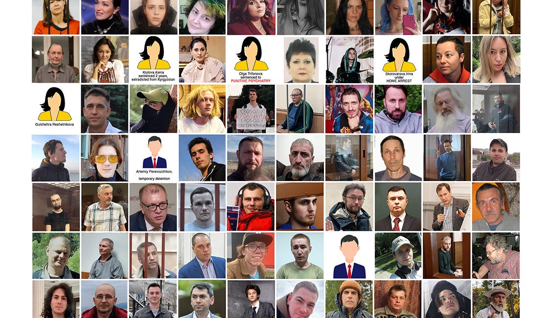 Kremlin vs. Opposition: 200 Russian Political Prisoners