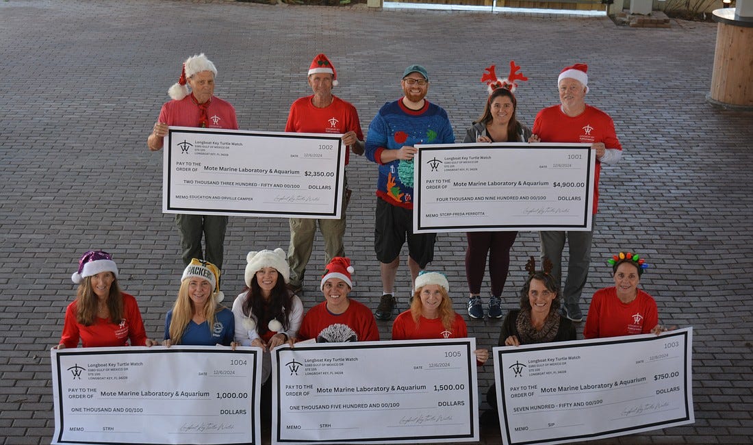 Longboat Key Turtle Watch Donates $10,500 to Mote Marine Laboratory & Aquarium