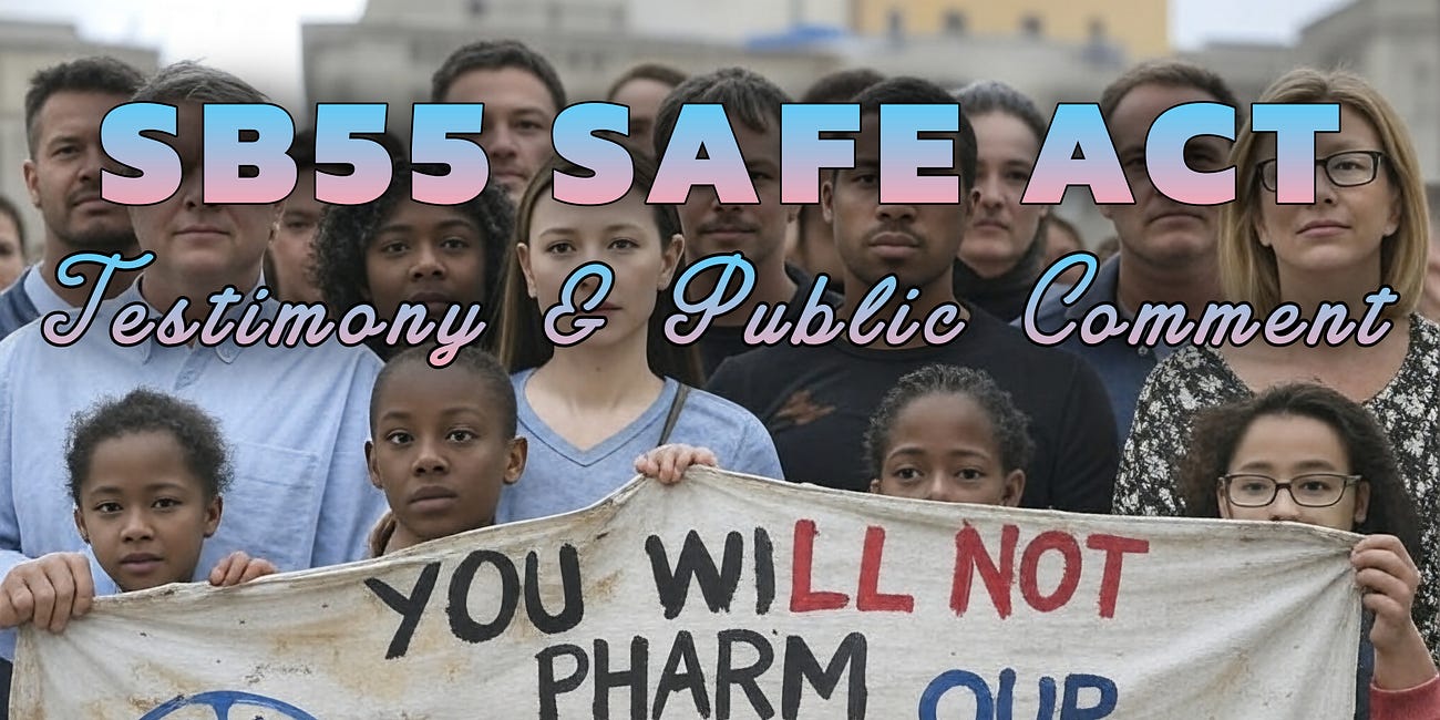 Whistleblower / DeTrans Testimony to Protect Children from Harm
