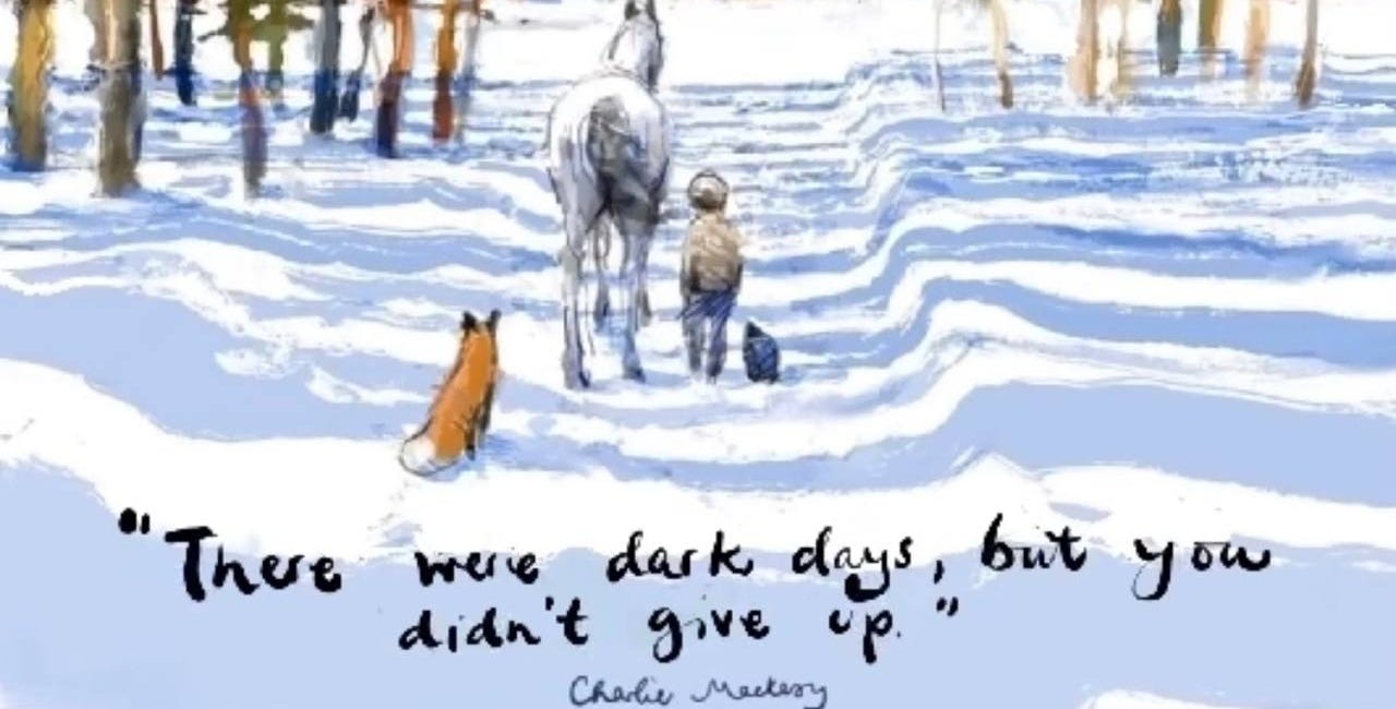 There Were Dark Days, But You Didn't Give Up