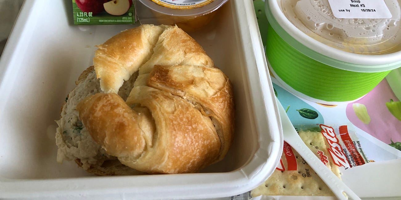 No Sense Of Crying Over A Hospital Chicken Salad Sandwich...