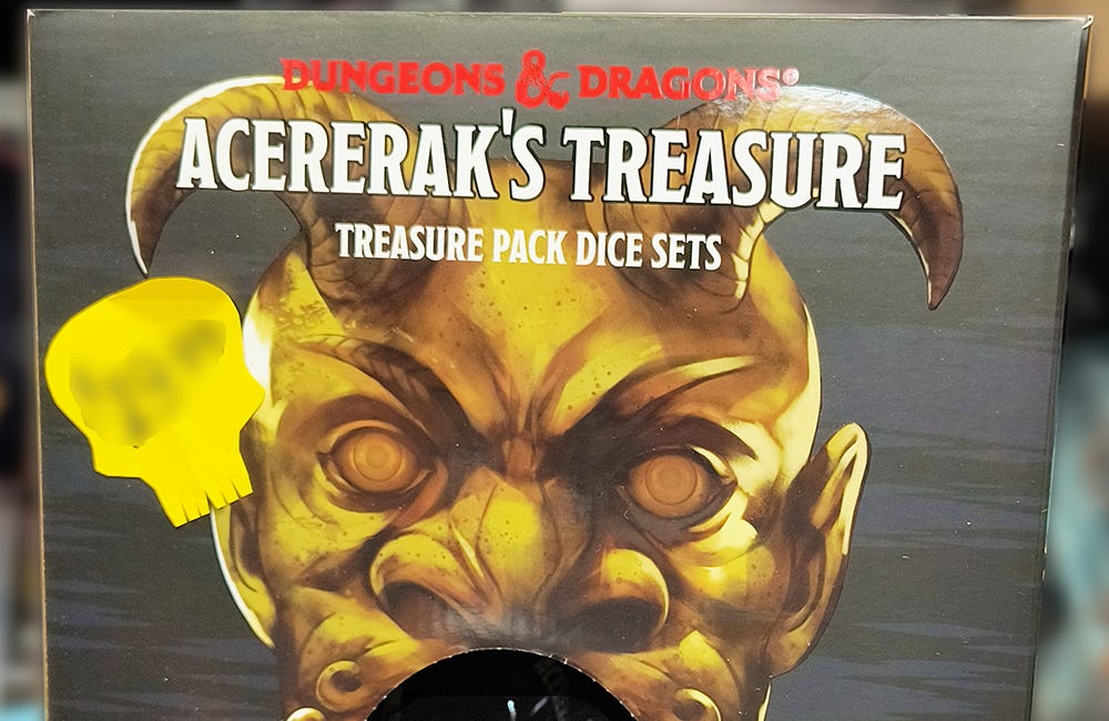 Acererak's D&D Treasure Pack Dice Sets