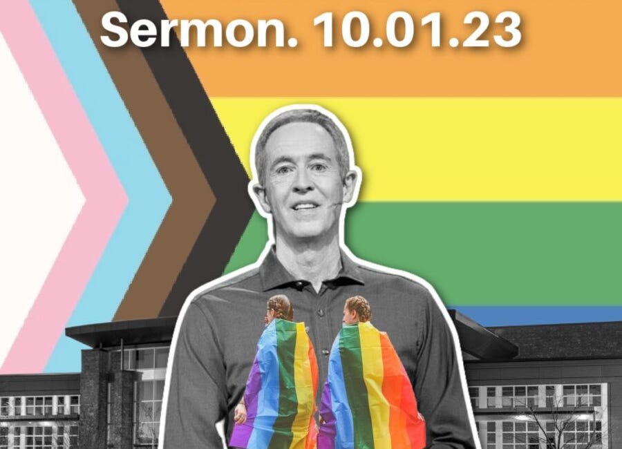 Andy Stanley Unpublished Sermon Addresses His Gay-Affirming Conference+ We Have The Audio