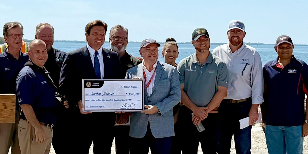 Governor DeSantis Announces $9.5 Million Funding for SeaPort Manatee's Hurricane Milton Recovery