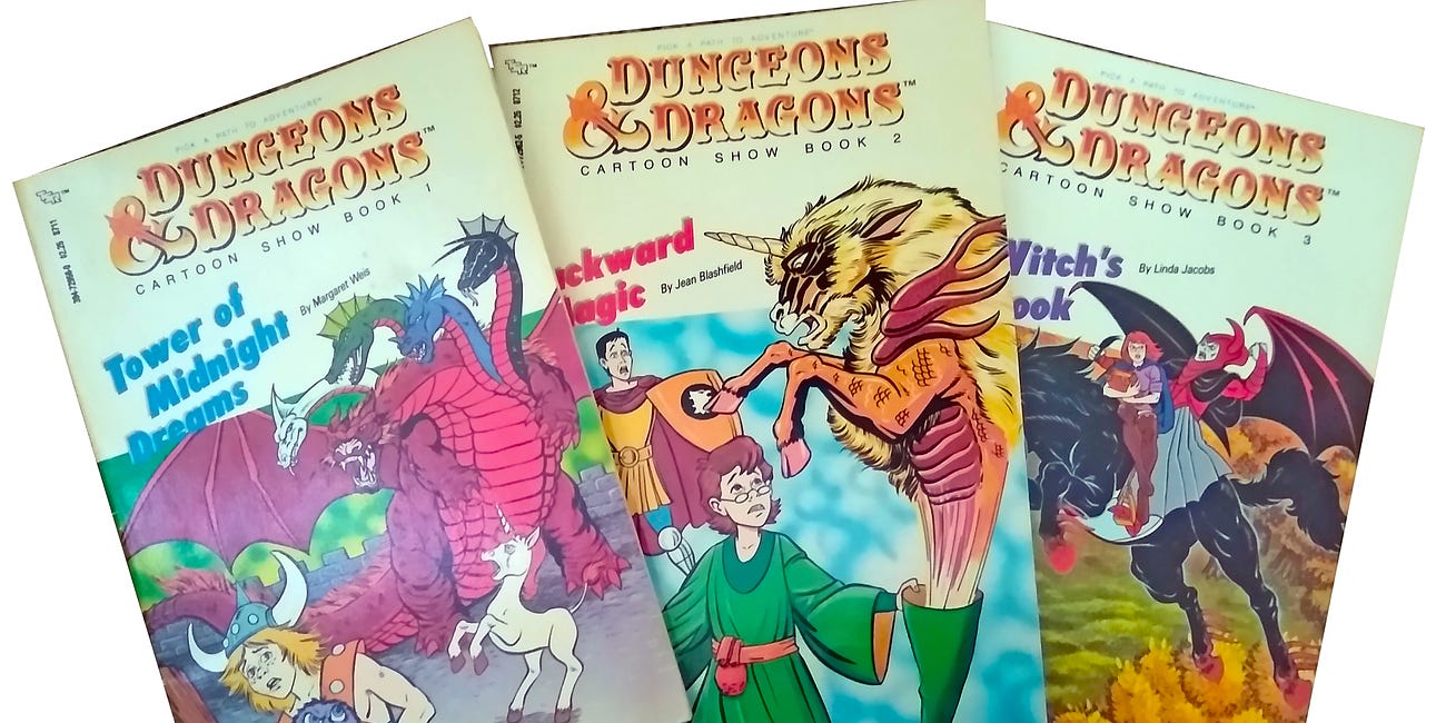 D&D Cartoon Show Books: Pick (YOUR) Path To Adventure!