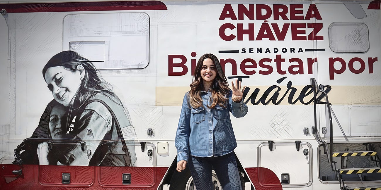 Sheinbaum frena campaña anticipada de la senadora morenista de Chihuahua,Andrea Chávez, por unidades médicas con propaganda
