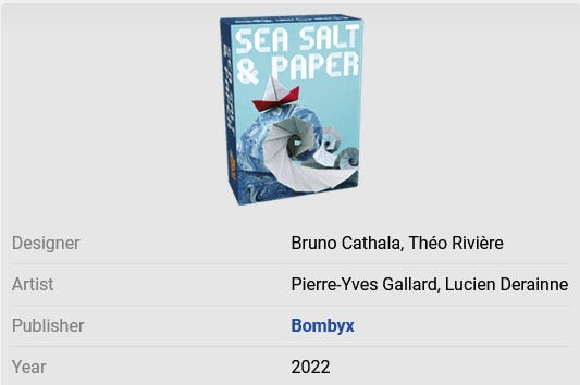 New on BGA: Sea Salt and Paper