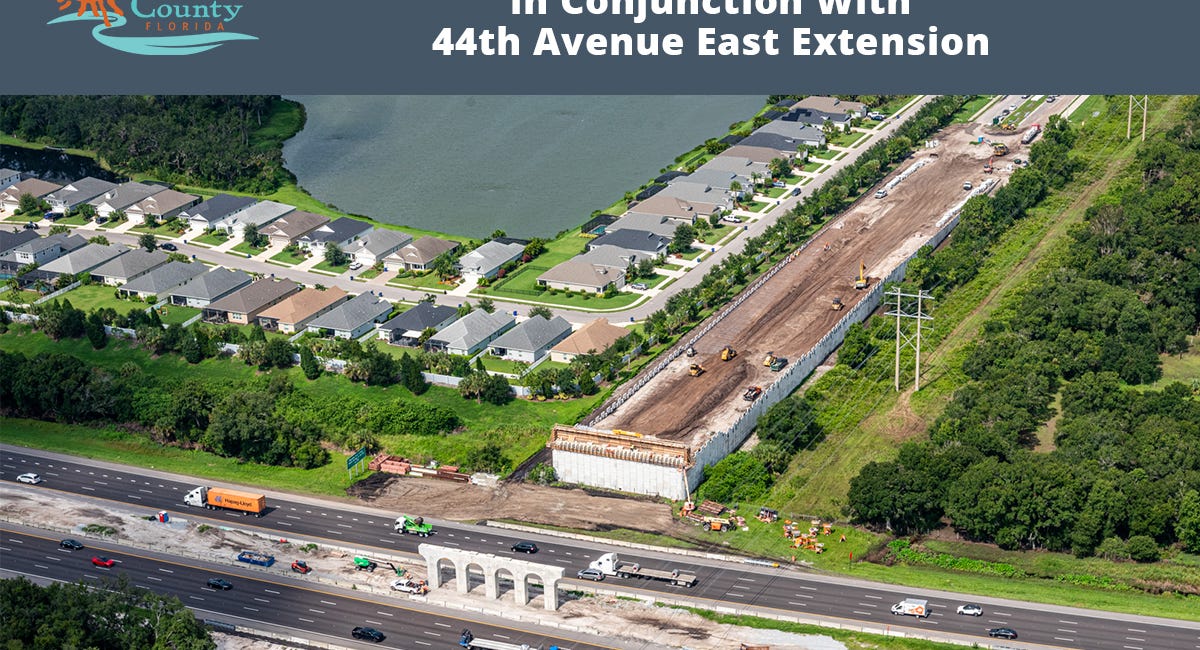 Overnight Detours on I-75 for 44th Avenue East Extension Project