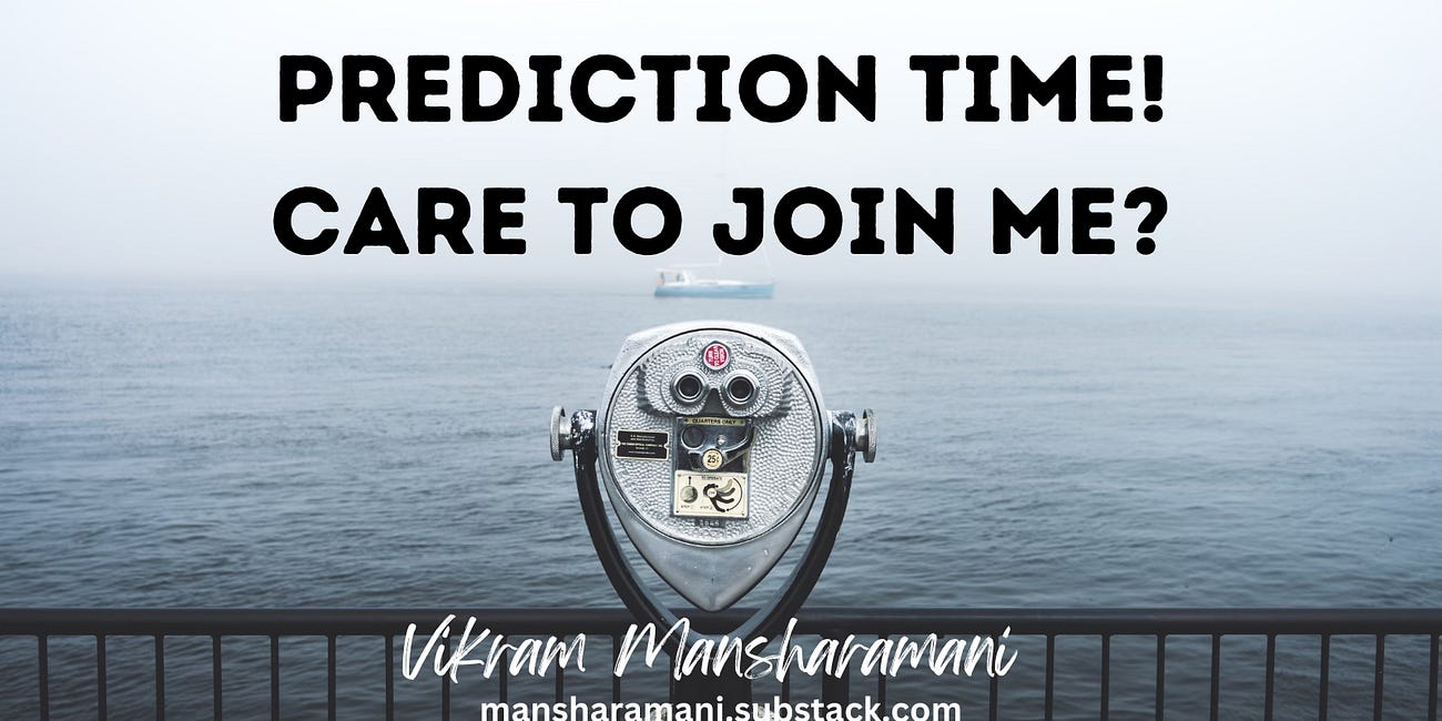 Prediction Time! Care To Join Me?