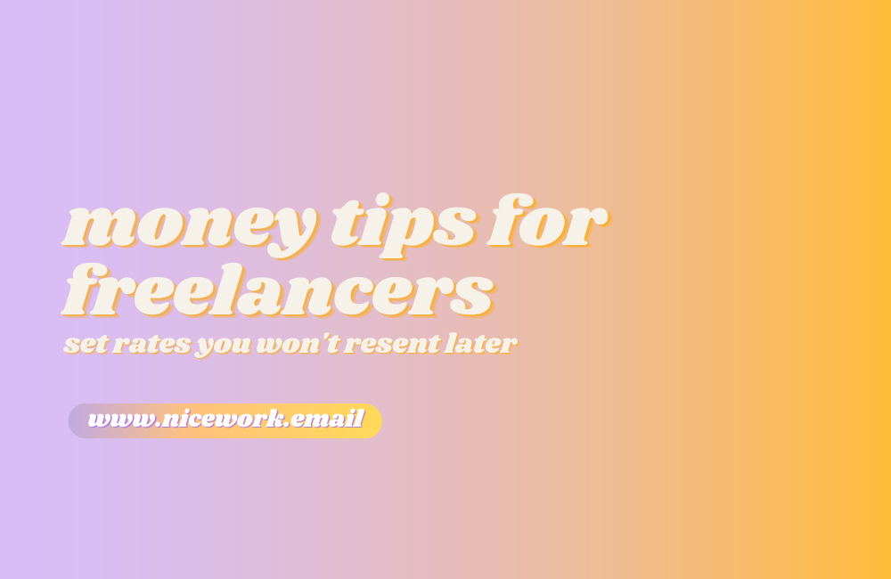 Money tips for freelancers