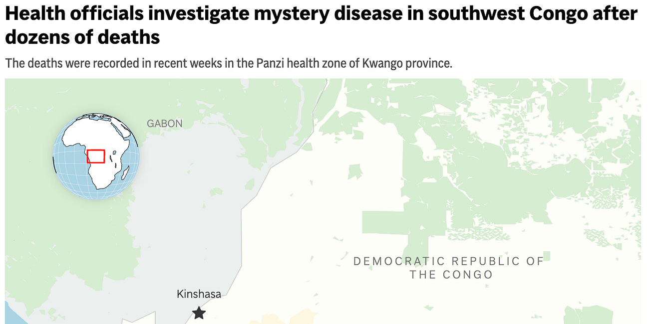 Unidentified Flu-Like Illness Infects 376 People, Killing Over 70 in the Past Few Weeks in the Congo