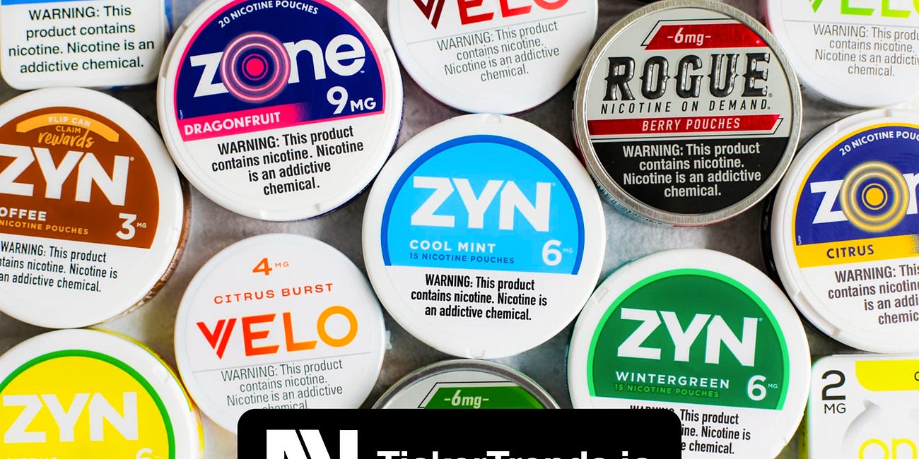 The Nicotine Pouch Takeover $PM Phillip Morris Zyn And $TPB Turning Point Brands | TickerTrends.io