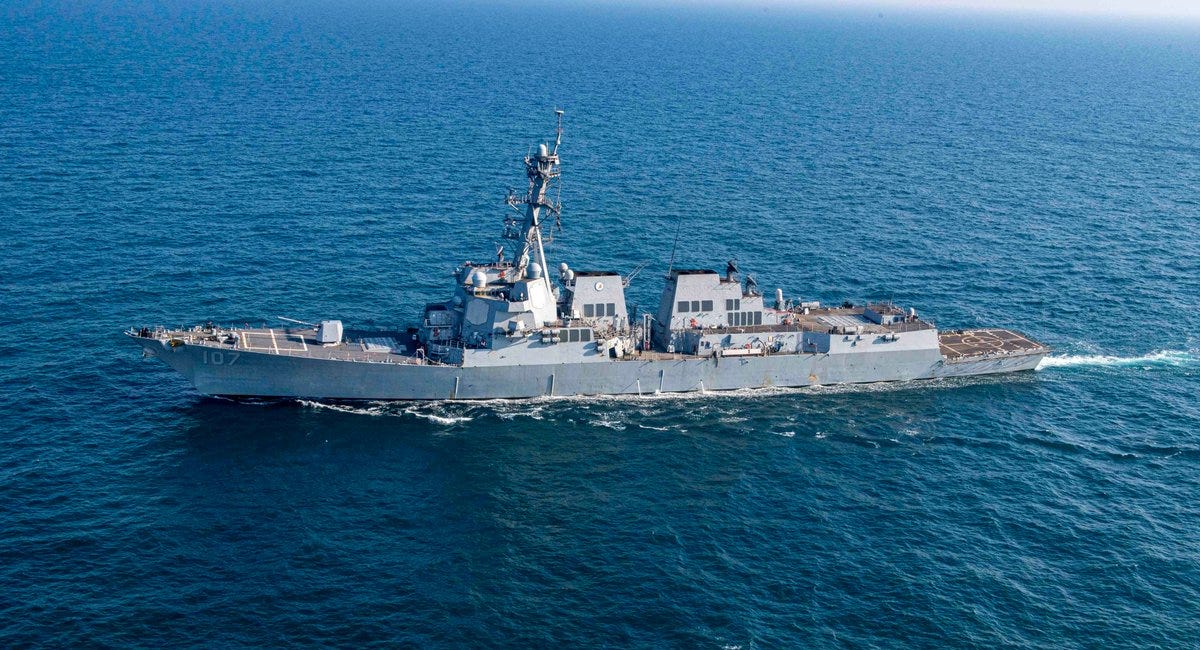 USS Gravely Responds To Houthi Attack On Merchant Vessel, Shoots Down 2 Ballistic Missiles