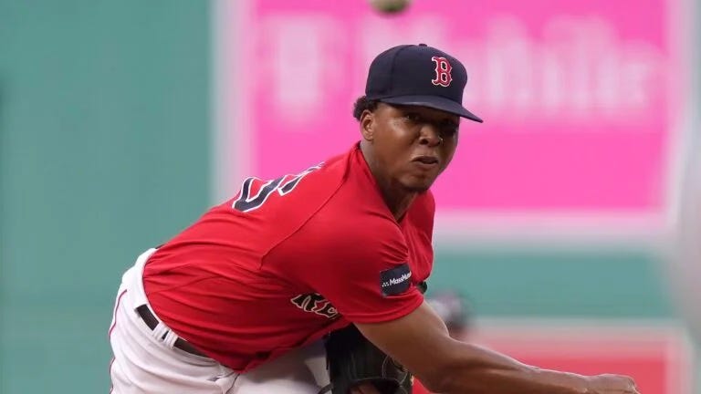 Pedro Martinez on hand for Brayan Bello BP session; RHP can watch and learn from 'true aces' in the Red Sox rotation