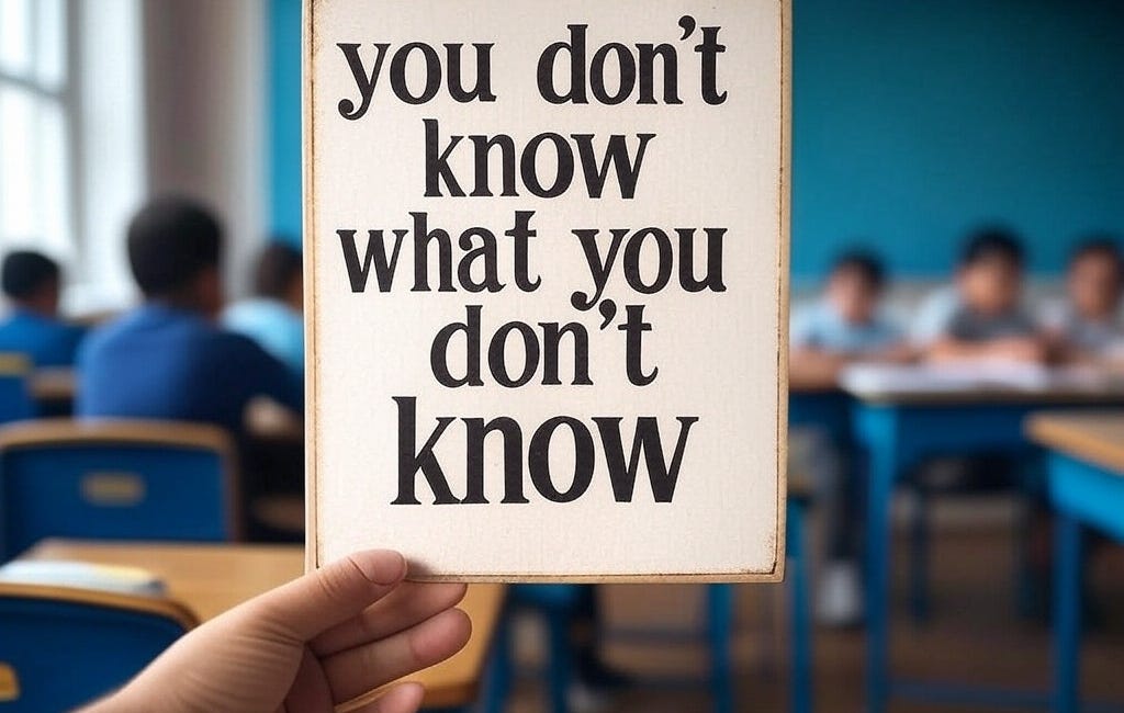 How can you know about what you don't know?