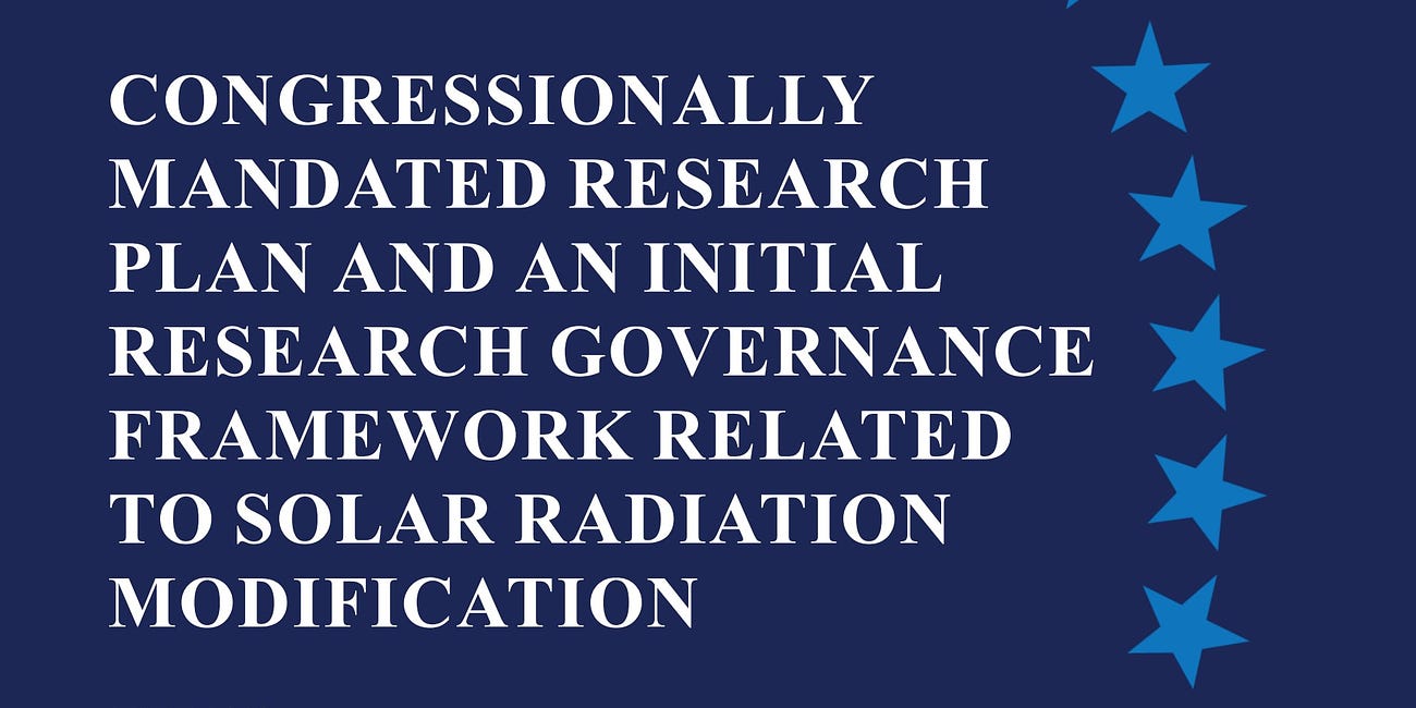 The Whitehouse Now Wants Some "Outdoor Experiments" in "Solar Radiation Modification"