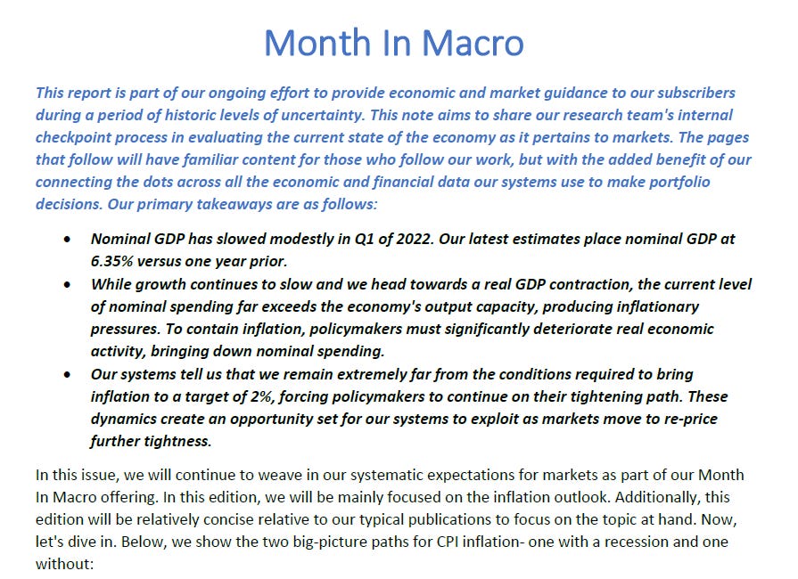 Month In Macro