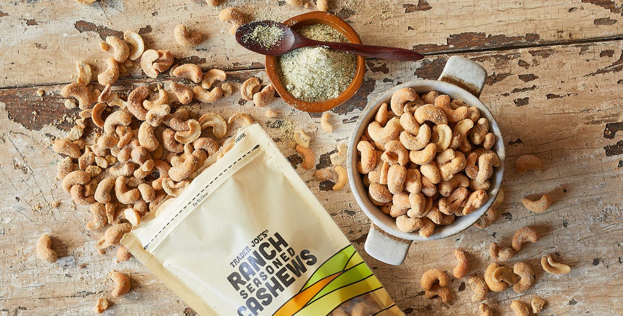 Trader Joe's Tuesday Treats: Ranch Seasoned Cashews