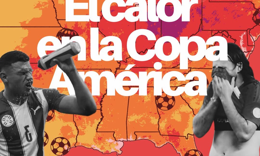 Un mapa interactivo sobre el impacto del calor en los estadios de la Copa América 2024