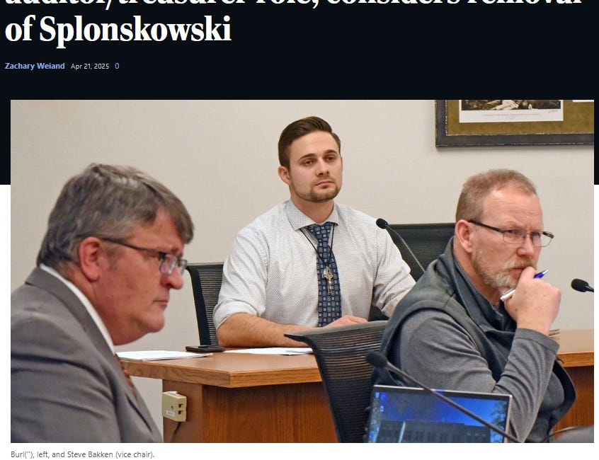 Splonskowski Should Voluntarily Relinquish Treasurer Role 
