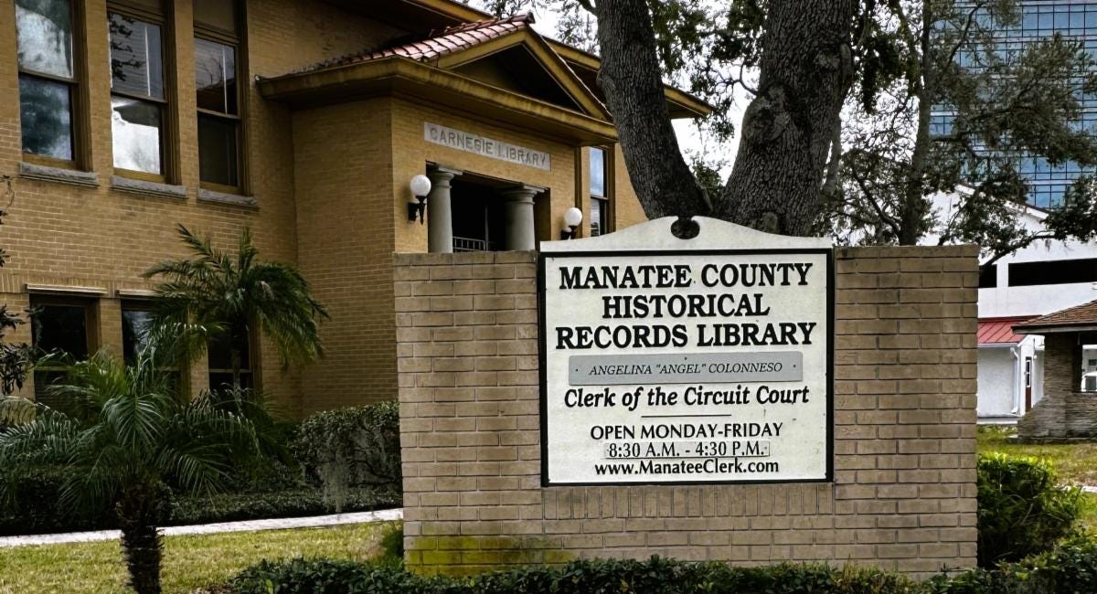 Historical Records Library Talk Set for March 11 at South Manatee Library