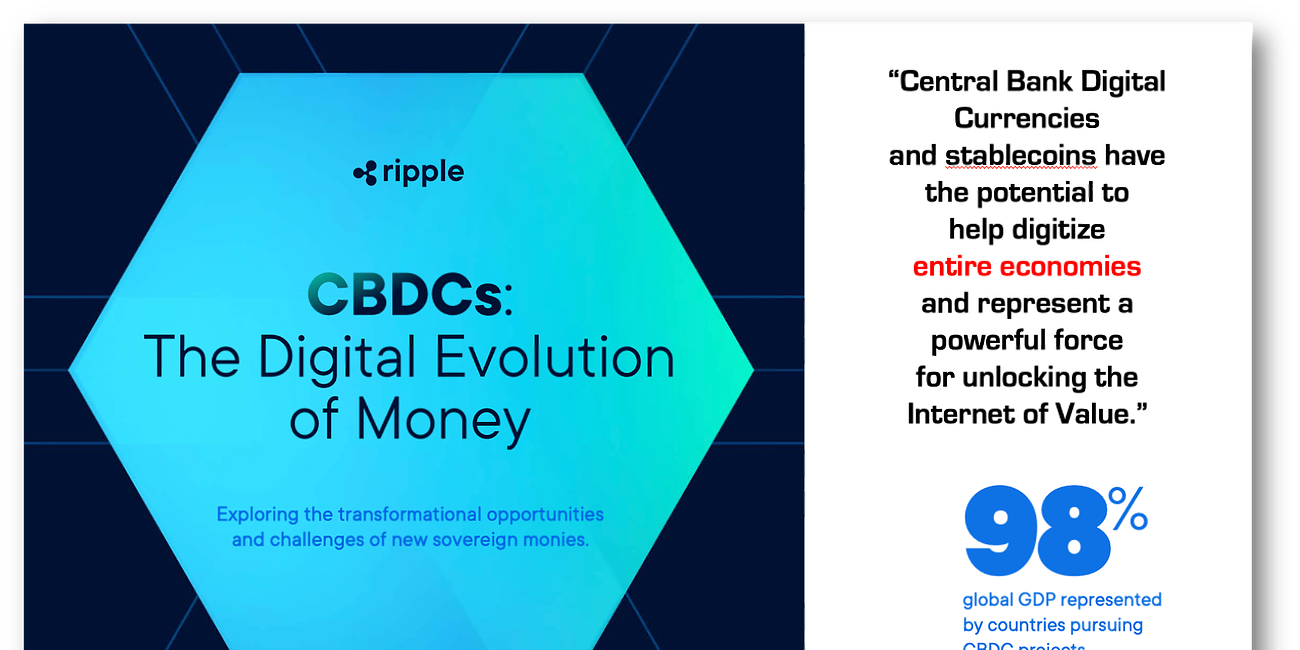 Ripple believes in CBDCs seeing them as crucial for asset tokenization!