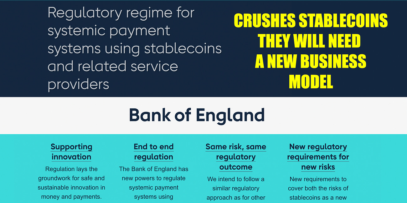 Bank of England CRUSHES stablecoins with TOUGH proposed regulations!
