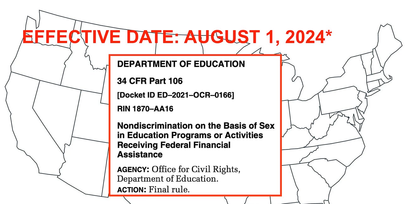 Biden admin's Title IX sex discrimination rule goes into effect — but it's blocked in 26 states