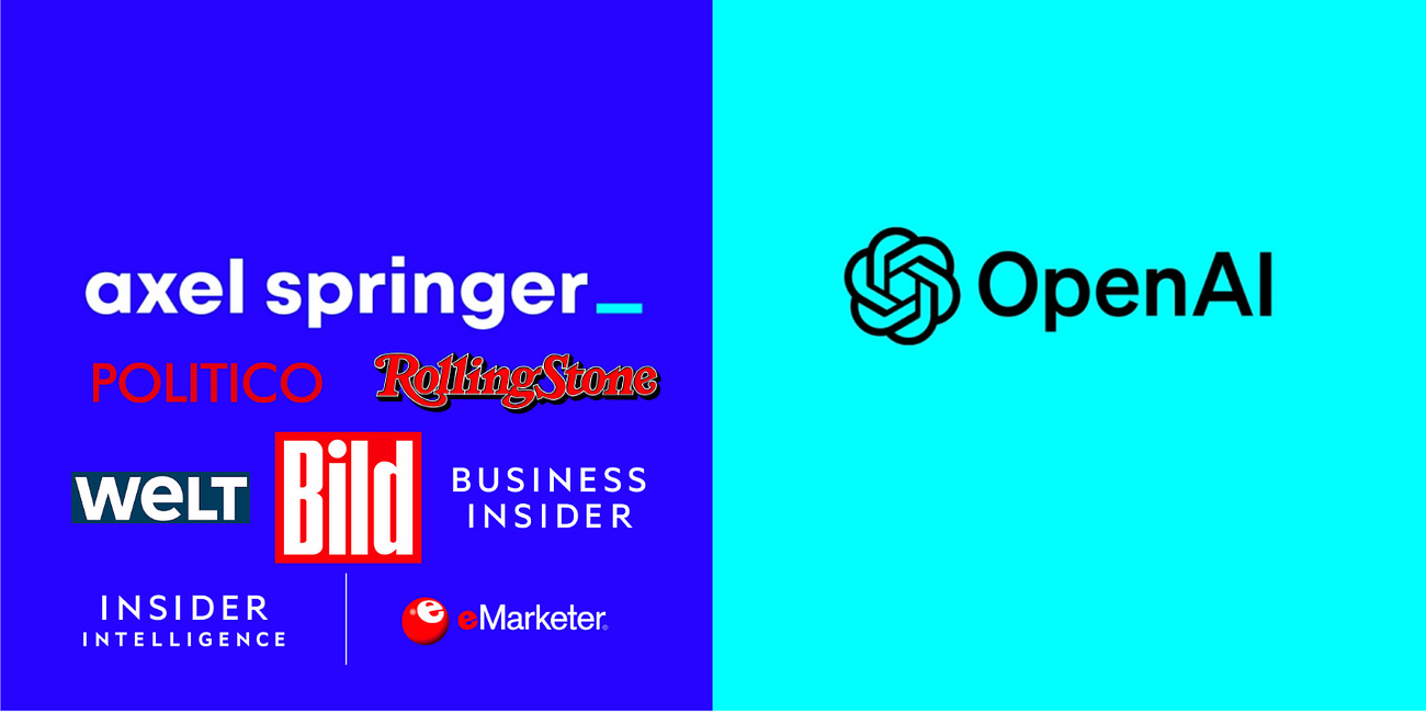OpenAI Strikes ChatGPT Content Deal with Axel Springer, Publisher of Politico, Insider, and BILD